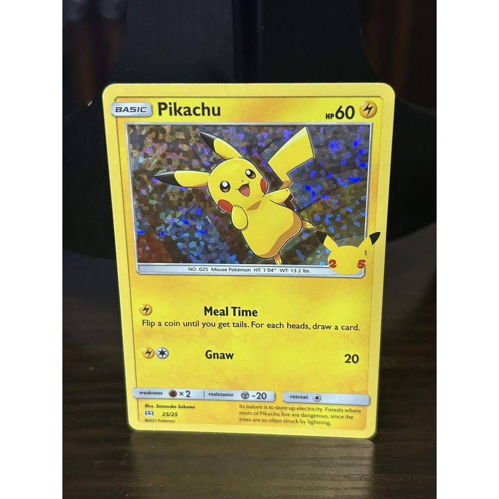 Pikachu M21 025/025 Pokémon McDonald's 25th Anniversary Promos Promo EN LP HOLO